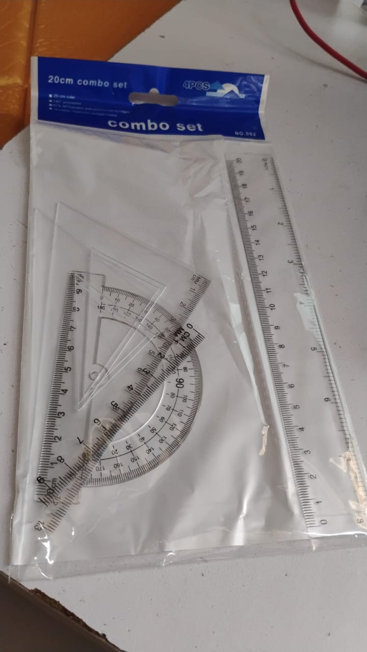 Plastic Geometry Set, Triangle Ruler Protractor Straight Ruler (4 Pcs Set) Plastic Geometry Set, Triangle Ruler Protractor Straight Ruler (4 Pcs Set)